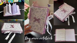 How to make MINI NOTEBOOK🌷✨  GIVEAWAY ANNOUNCEMENT 🚨 Cuddle Cloud [upl. by Gerhan]