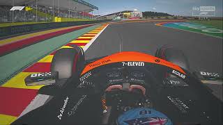 F1 2024 Oscar Piastri in the MCL38 around Spa BelgianGP assettocorsa [upl. by Clarette]