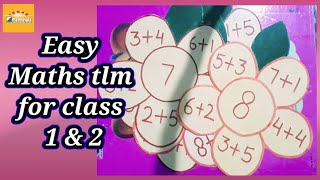 maths tlm for class 1 and 2  addition  easy math tlm classroomdecoration mathtlm tlm [upl. by Monroy103]