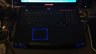 Alienware m17x Keyboard Lights Music Visualizer [upl. by Tallulah]