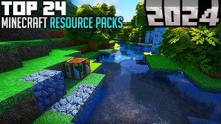 TOP 24 Best Minecraft Texture Packs for 2024 [upl. by Nareik]