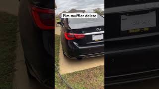 Q50 30t Plm muffler delete [upl. by Abbotsun]