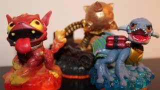 Skylanders Giants  Zap Hot Dog amp Cannon Ball Catapult Unboxing Triple  Pack [upl. by Corene]