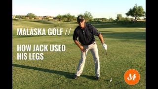 Malaska Golf  How Jack Used His Legs  Backswing  Downswing  Weight Shift [upl. by Ahsonek]