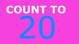 Counting to 20 Twenty  Learn Numbers Count Exercise  Tellen Tot 20 Engels  Toddlers Children [upl. by Nasya163]