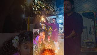 Diwali Pooja😳Last Bomb💣😱shorts diwali charanspy trending story happy [upl. by Sylram]