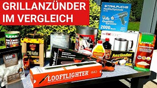 ♨️ GRILLBLITZ Test Grillanzünder Paraffin Holz Elektroanzünder Rapidfire Looftlighter [upl. by Goerke420]