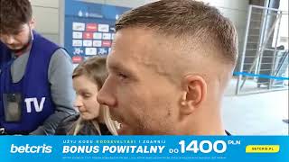 Lukas Podolski 27042024 Górnik Zabrze  ŁKS Łódź [upl. by Ecinaej]