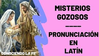 MISTERIOS GOZOSOS SANTO ROSARIO LATIN ESPAÑOL [upl. by Odlonyer]