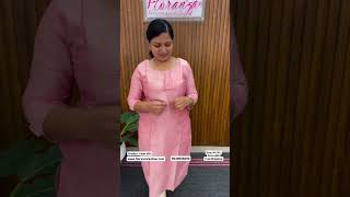 Branded Top In Slub Silk Fabric With Pin Tucks In Yoke Portion – Baby Pink  Floranza Fashion [upl. by Bijan110]