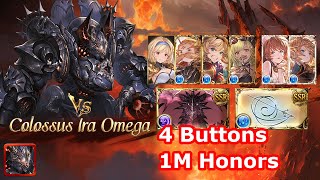 GBF Colossus Ira Omega 4 Buttons 1M Honors [upl. by Aramoix654]