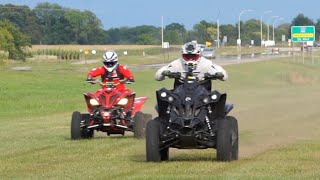 Raptor 700 and Renegade 1000 Ditch Riding [upl. by Qahsi]