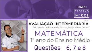 CORREÇÃO AVALIAÇÃO INTERMEDIÁRIA 1º Ano questões 67 e 8 [upl. by Ann-Marie120]