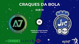 CRAQUES DA BOLA JUVENTUDE CENTRAL X ARENA 7 SUB 13 2 [upl. by Nosauq]