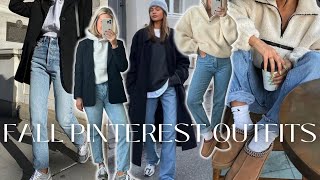 RECREATING FALL PINTEREST OUTFITS 2023  Casual Outfits Ideas [upl. by Deach]