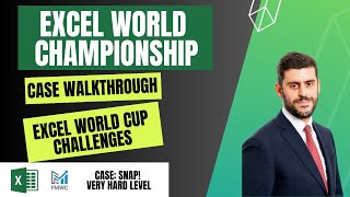 Excel World Championship 2024  South African Excel Championship  Snap VERY HARD level walkthrough [upl. by Adair]