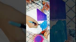 Four seasons painting tutorial 💜💙💚🧡youtubeshort forsale song goesviral paintingtechniques [upl. by Whitebook]