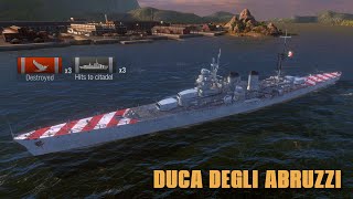 Duca Degli Abruzzi  New Map Sleeping Giant  World of warships blitz 2k 60fps [upl. by Lavinia]