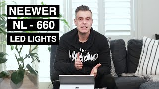 Neewer NL 660 LED Video Lights  Demo and Review [upl. by Rednijar]