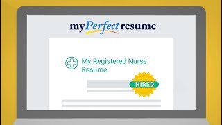 How To Create The Perfect Resume Using Our Resume Templates MyPerfectResume [upl. by Eerak]