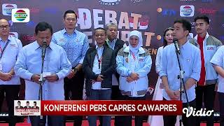 Tanggapan Gibran amp Prabowo Subianto Pasca Debat Cawapres  Debat Keempat Calon Wakil Presiden [upl. by Aleksandr]