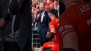 Jarlath Burns Speech Armagh Vs Galway [upl. by Araihc]