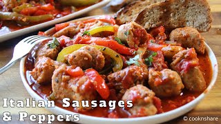 One Pan Italian Sausage and Peppers in 30 Minutes [upl. by Enimrej945]