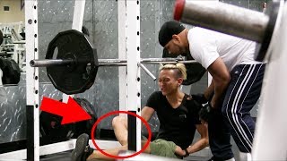 BREAKING BONES AT THE GYM PRANK GYM FAILS [upl. by Notsniw455]