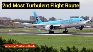 2nd Most Turbulent Flight Route Seoul to Dallas Korean Air B787 koreanair seoul dallas [upl. by Onibag]