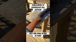 Ithaca model 37 Featherlight shotgun first fire in over 30 years gun shotgun bullet shooting [upl. by Bogie873]