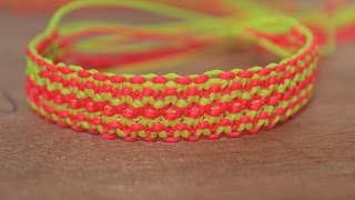 pulsera macrame neon nudo cuadrado [upl. by Hilaria]