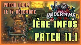 PATCH 111  Nouveau raid donjon nouveaux gouffres  WORLD OF WARCRAFT THE WAR WITHIN UNDERMINED [upl. by Ariec510]