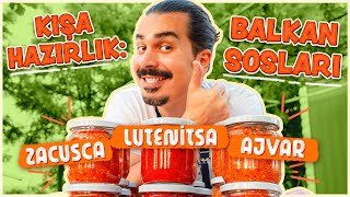 Kış Hazırlığı Balkan Sosları 🍅🍆🌶️ Ajvar  Lütenitsa  Zakuska Tarifi [upl. by Initsed311]