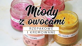 HIT 🤩 Kremowany miód rzepakowy z owocami  kolorowe miody z liofilizowanymi owocami [upl. by Akimal]