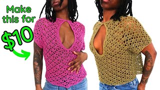 MAKE THIS ASAP Crochet Raglan quotRevivalquot Top By LaDria LaVae [upl. by Teraj]