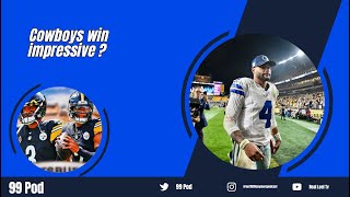 Was the Cowboys 2017 SNF win over the Steelers impressive   NFL  99 Pod [upl. by Eillek469]