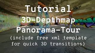 3D Depthmap Tour – PanoCamAdderKRpano Tutorial [upl. by Belva]