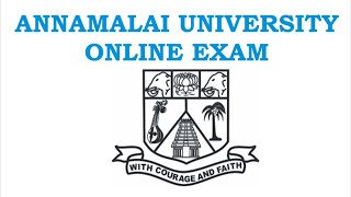 annamalai university online exam demo video  how to write online exam  annamalai university exam [upl. by Nibot401]