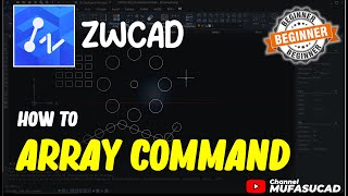 ZWCAD How To Use Array Command [upl. by Nylad791]