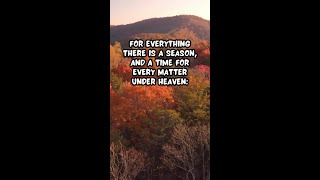 For Everything There Is A Season  Ecclesiastes 312 ESV [upl. by Ytsur]