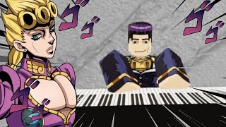 giornos theme piano tutorial easy  Jujutsu shenanigans [upl. by Ellinet]