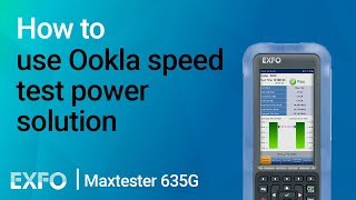 How to use Ookla speed test solution  Maxtester 635G [upl. by Mortensen]