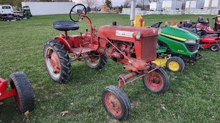 Very original 1949 IH Farmall Cub farm tractor [upl. by Adanar908]