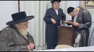 Toldos Aharon Rebbe Meets With R Dov Kook  Shvat 5783 [upl. by Lirbij]