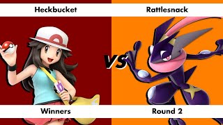 We Tech Those  126 Heckbucket Pokemon Trainer vs RattleSnack Greninja  Smash Ultimate SSBU [upl. by Ezzo]