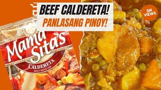 Masarap na BEEF CALDERETA sa tulong ng MAMA SITAS CALDERETA MIX  SIMPLENG RECIPE 👩‍🍳✨ [upl. by Eninnaj]