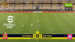 AMERICA VS PUEBLA eFootball 2024 GTX 1650 Laptop [upl. by Annohsak]