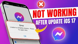 Facebook Messenger not Working on iPhone After the iOS 17 Update  Facebook Messenger Issue [upl. by Lraep621]