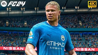 FC 24  Manchester City vs Leicester City  Premier League 2425  4K Gameplay [upl. by Leugim]