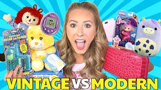 VINTAGE 🧸🪁 VS MODERN DAY 🪀📱TOY UNBOXING 😱❓📦 [upl. by Selig]